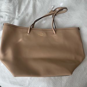 Coach leather tote bag